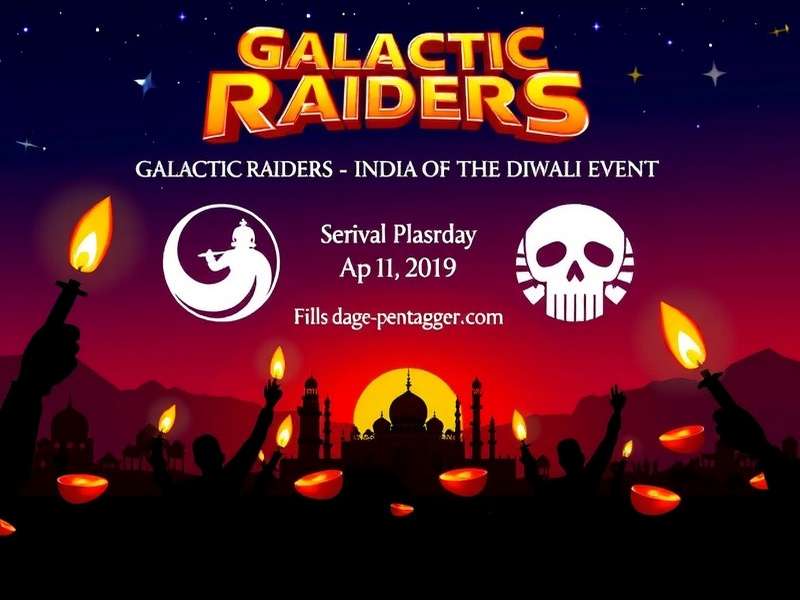 Diwali festival event in the game Galactic Raiders India Diwali event